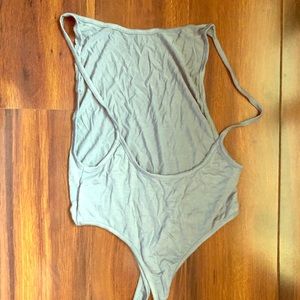 🌻New Tobi Blue Backless Peeky 80s Thong Bodysuit